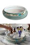 Decorative Seashell Bathroom Organizer Bowl – Multi-Purpose Countertop Organizer, Towel Holder, Cosmetics and Accessories Organizer - 3