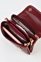 Women's Lilya Burgundy 2-Compartment Covered Small Size Zipper and Snap Closure Handbag and Shoulder Bag - 4