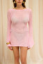 Fausta Pink Short Knitwear Dress - 7