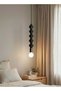Modern Lighting, Single Pendent, Light, Aluminium pendent, Black Color, 5x30x100 cm, Suitable for bedroom , kitchen, coffee shop, Adjustable height - 2