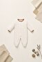 100% Cotton Baby Girl 3-Piece Booties Jumpsuit Set with Leopard Pattern - 3