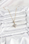 316L Steel Chain Gold Color Polar Star Model Zircon Stone Women's Necklace - 2