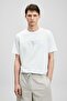 Larry Modern Graphic T-Shirt Off White