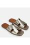 Women's Genuine Leather Slippers 41-42-43-44-Gold - 2