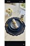 1 Piece of Venetian Model Faux Leather, Double-Sided, Usable, with Embroidery, American Service Supla - 3