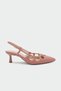 Bunny Low-Cut Detailed Women's Powder Heeled Shoes