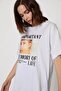 Oversize Women's T-Shirt 100% Cotton Modern Design Trendy Look - 2