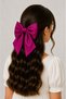 Satin Bow Clip Hairpin – Shiny Stylish Fabric Hairpin – Special Occasion & Everyday Hair Accessory