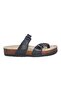 Black Toe-Free Strapless Slippers - 2