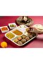 Disposable Meal Plate (4 Compartments) for Parties, Eco Friendly, Biodegradable & Compostable - Pack of 25 pieces - 2