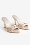 The Details on the Sem-High Heel Slippers Are Eye-Catching on the Front and Heel. - 7