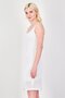 Women Eyelet Mini Dress, White - 2