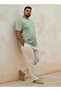 Men Regular Fit Crew Neck Short Sleeves Embossed Slogan Print T-shirt - 3
