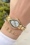 Special Boxed Steel Women's Wristwatch Gold Color 2 Year Warranty Gift Bracelet Hm6Hdc4 - 3