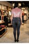 Elastic Waist High-Waisted Large Size Jeans Leggings for Comfort - 2