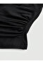 Black Halter Neck Crop Blouse, Women's Halter Neck Crop Blouse, Summer Black Crop - 4