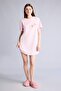 100% Cotton Regular Fit Crew Neck Short Sleeve Nightgown G4018Ax26Sp - 2