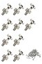 Piston Hinge with Brake Kitchen Wardrobe Cabinet Furniture Door Cover Metal Flat Chrome Stone Hinge - 5