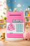 Automatic Money-Collecting Password-Protected Piggy Bank with Atm Design Safe for Children