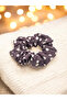 Joyfull 4 Mini Scrunchie Set of 3 Polka Dot Handmade Hair Clips - 2