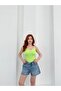Women's Pistachio Green Knitwear Undershirt Frv0176 - 2