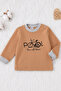 Baby Set Bicycle Pattern Water Based Printing Skin Friendly Long Sleeve 100% Cotton - 3