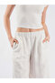 Linen Fabric Wide Leg Relaxed Fit Trousers - 4