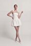 Eyelet Strap Detailed Mini Sandra Dress White - 3