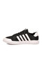 Black and White Lace-Up Lightweight Flexible Men's Sports Shoes Elva m - 4