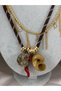 Seashell Detailed Bohemian Women's Necklace with Gold Chain, Marine Themed Stylish Necklace - 2