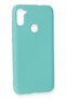 Ilkeshop New Galaxy A11 Case Nano Inside Velvet Silicone (193939) - Turquoise