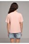 Regular Fit Round Neck Plain Women's Orange Short Sleeve T-Shirt - 2