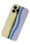 ILKESHOP حافظة جديدة لهاتف iPhone 13 Pro من السيليكون Ebruli (203429) - أصفر-ليلكي - 2