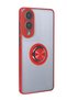 Ilkeshop New Galaxy S25 Edge Case Montreal Silicone Cover with Ring (213338) - Red - 3