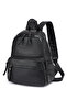 Black Medium Size Multi-Pocket Sports and Casual Women's Backpack - 7