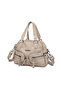 Dark Beige Small Size Multi-Pocket Long Strap Women's Daily Hand and Shoulder Bag - 2