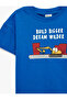 Cotton Blue Baby Boy T-Shirt 6Smb10185Tk - 5