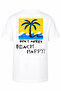تي شيرت أبيض مطبوع عليه Beach Happy للأولاد 8033 - 3