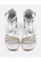 Girl's Heeled Evening Dress Shoes with Glitter Stones, Stylish Wedding Party Comfortable Fit - 6