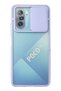 Ilkeshop New Poco F3 Case Palm Frosted Camera Sliding Silicone (101002) - Lilac
