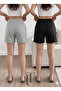 2-Piece Shorts for Women (Black-Grey) Basic Summer Shorts Set - Comfortable Fit Above the Knee, 2-Piece Economical Pack - 3
