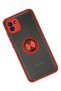 Ilkeshop New Galaxy A03 Case Montreal Silicone Cover with Ring (125926) - Red - 3