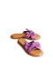 Nira Purple Genuine Leather Women's Slippers - 3