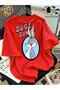 Printed Oversized Unisex Women's Crewneck T-Shirt