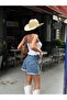Crystal Shiny Stone Denim Shorts Glm-467 - 4
