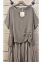 Cotton Italian Dress with Net Straps Inside the Blouse - 2
