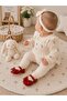 Baby First Step Shoes Shiny Leather Orthopedic Non-Slip Bottom Sole with Bow and Velcro Fer Model - 3