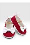 Baby First Step Shoes Fabric Orthopedic Non-Slip Bottom Sole with Bow and Velcro Tape Zest Model - 4