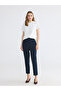 Crew Neck Blouse with Floral Appliqué - 2