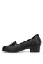 Elit Erlfam162070 Women's Genuine Leather Heeled Shoes Black - 3